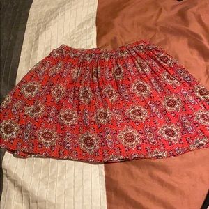 Hollister Printed Skater Skirt Size XS